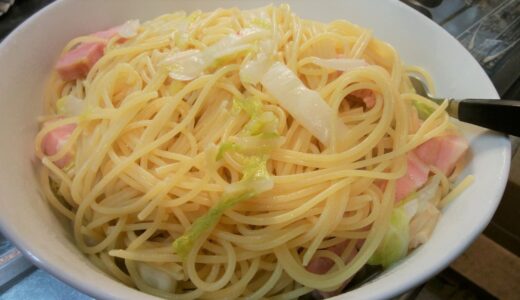 20220316　ベーコンと白菜のスパゲティ　～ ベーコンと白菜で作るシンプルで旨いパスタレシピ！！ ～