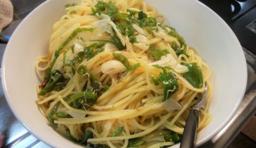 20220424　ピーマンとじゃこのスパゲティ　～ ピーマンとじゃこで作るシンプルでおいしいパスタレシピ！！ ～